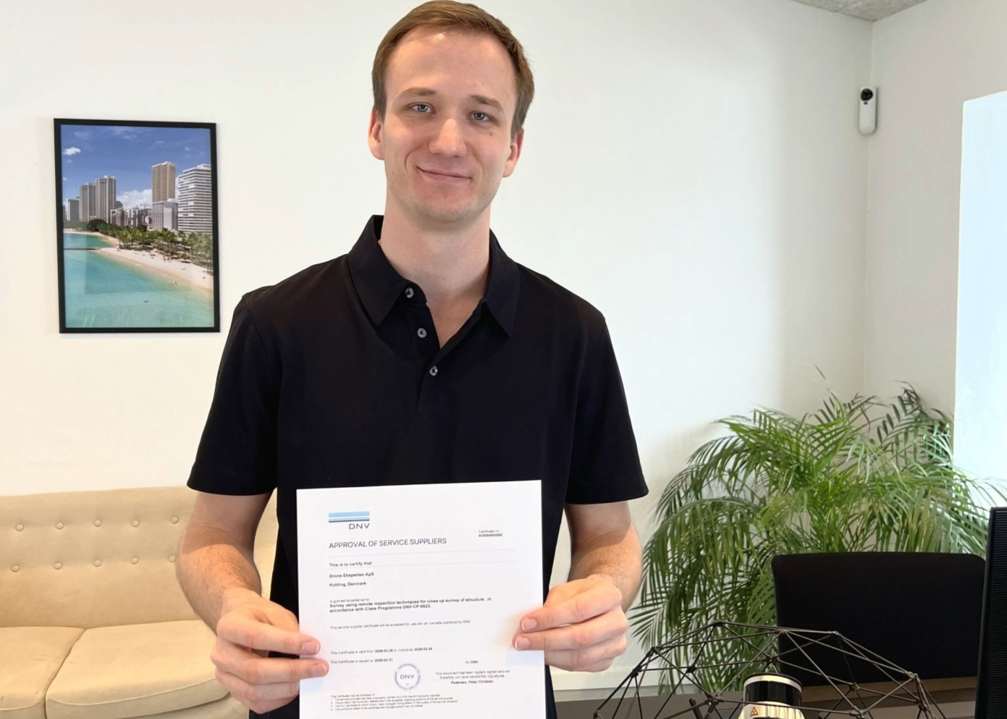 Featured image for “Medlemshistorie: Drone Eksperten opnår banebrydende DNV-godkendelse”